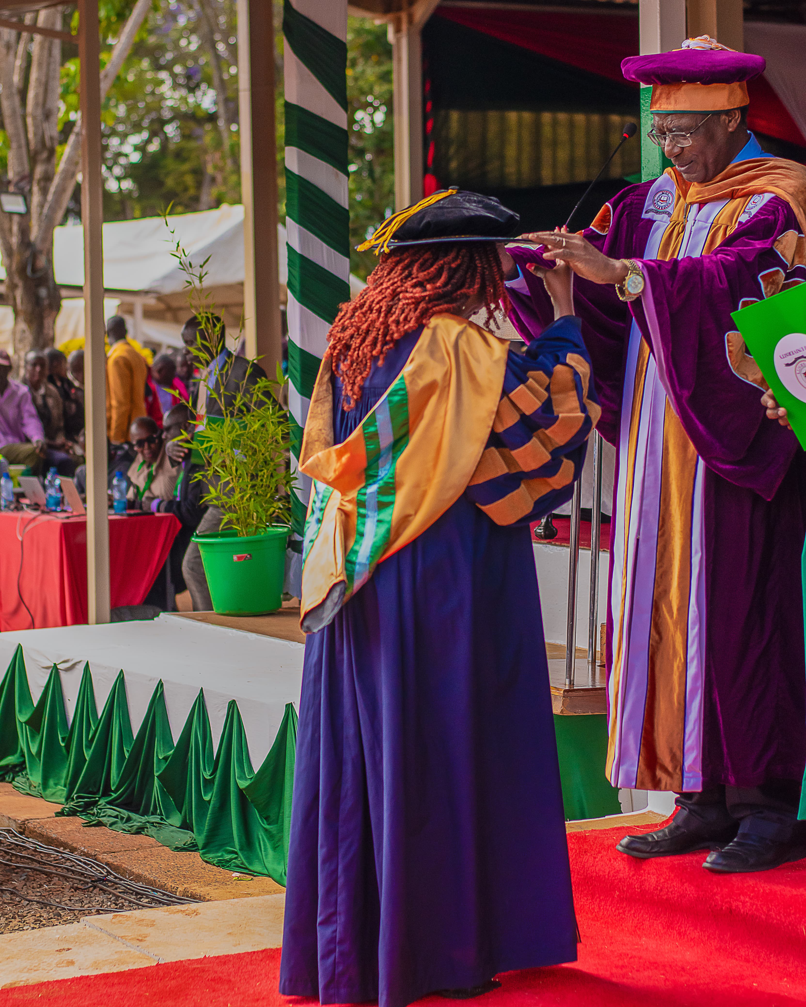 Dr Yvonne Kariuki celebrating graduation