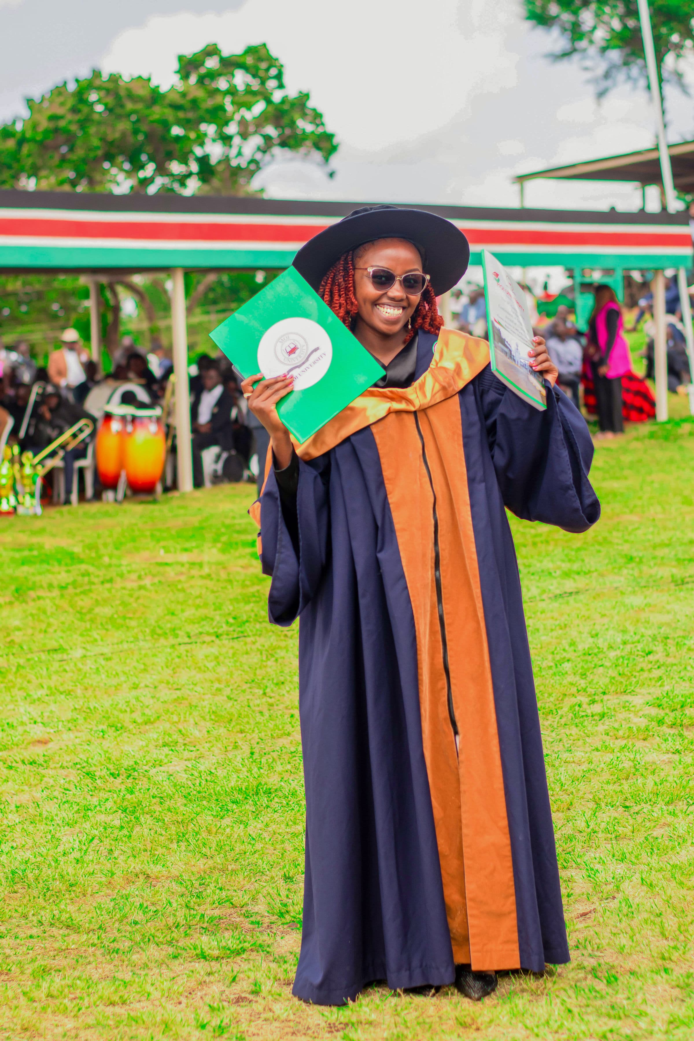 Dr Yvonne Kariuki celebrating graduation