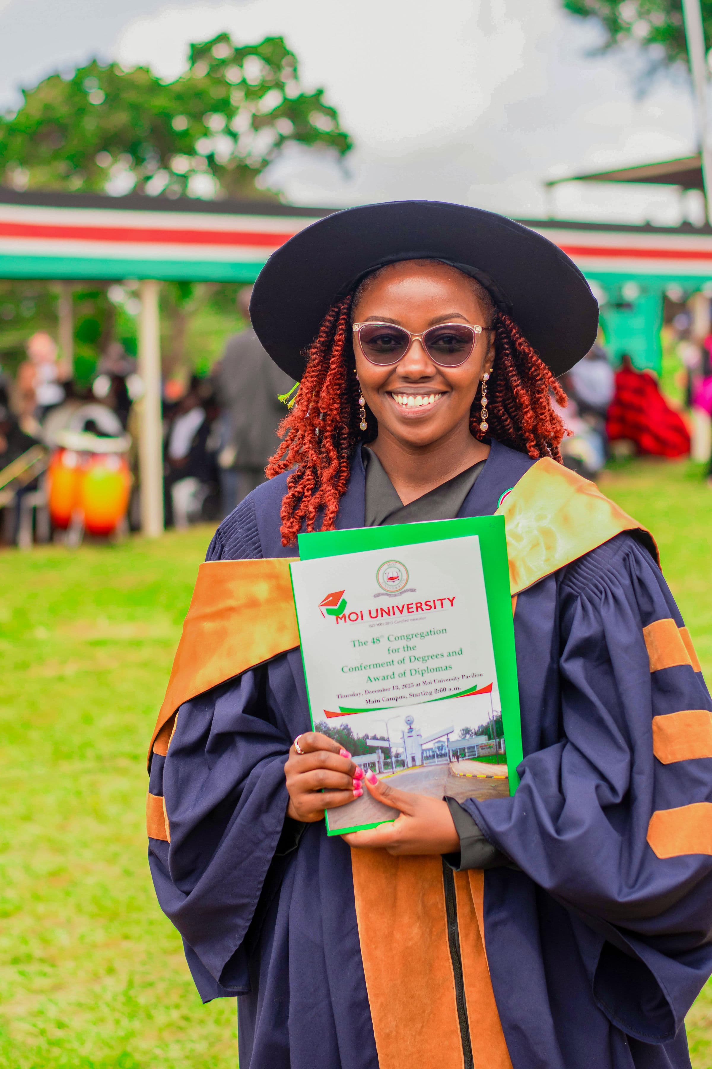 Dr Yvonne Kariuki celebrating graduation